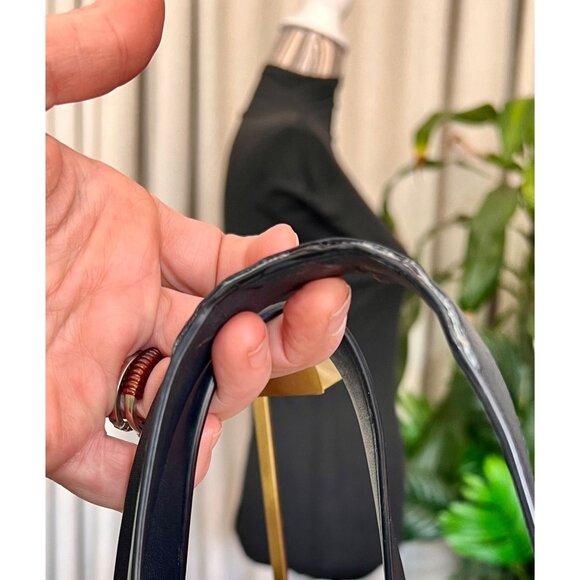 ✺ AUTHENTIC TORY BURCH BLUE AND CREAM MONOGRAM SHOULDER BAG - Picture 8 of 14